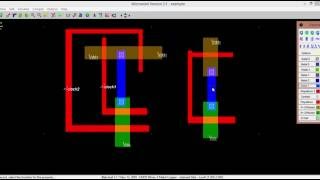 CMOS AND gate in microwind 12 [upl. by Arlynne]