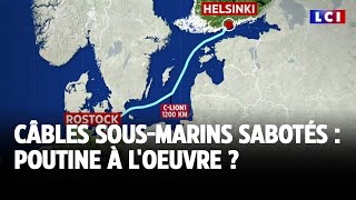 Câbles sousmarins sabotés  Poutine à loeuvre ｜LCI [upl. by Leirza]