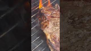 BBQ steak grilled until charred bbq food grilled [upl. by Akimihs254]