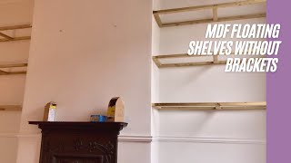 MDF floating shelves without brackets [upl. by Sayles]