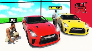 Stealing EVERY NISSAN GTR From THE SHOWROOM in GTA 5 [upl. by Clare]