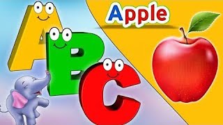 ABC Song  Kiddos Study Zone  Phonics Song  Tiny Tots  ABC lyrics song  A for Apple phonicsong [upl. by Barlow]