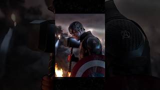 Captain America Lifts Thors Hammer  Edit  Lady Gaga  Bloody Mary Slowed shorts edit marvel [upl. by Enyrb]