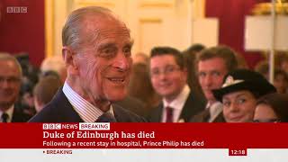 BBC BREAKING News Special  Prince Philips Death  Part One  9th April 2021 [upl. by Ahsenav]