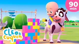 Lola the Cow 🐄🐮 and more Nursery Rhymes by Cleo and Cuquin  Children Songs [upl. by Ahsenot]