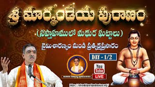 Day  12 Sri Markandeya Puranam  Live From Naimisaranyam  Brahmasri Vaddiparti Padmakar Garu [upl. by Nydnarb]