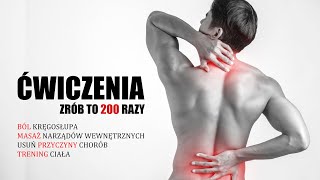 Ćwiczenie Ból Kręgosłupa Masaż Narządów Wewnętrznych Usuń Przyczyny Chorób Trening Ciała [upl. by Suivatco]