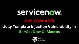 CVE20244879  Template Injection Vulnerability in ServiceNow  Bug Bounty POC  Brut Security [upl. by Shererd]