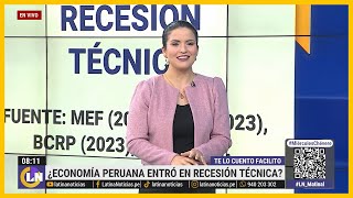 ¿El Perú entró en una recesión técnica 📈🚨  TeLoCuentoFacilito [upl. by Orth]