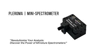 SpectroChip  Pleroma Mini spectrometer 3001000nm MSR001 [upl. by Alyac]