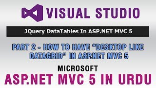 ASPNET MVC 5 Tutorial In Urdu  How to Have quotDesktop Like DataGridquot In ASPNET MVC 5 [upl. by Meryl731]