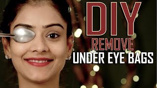 How To Get Rid Of Bags Under Your Eyes  DIY Remove Under Eye Bags  Home Remedies  Foxy Makeup [upl. by Anawek63]