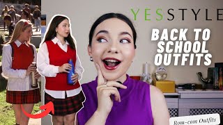 Back to School Clothing Haul  Yesstyle Try On amp Review RomComInspired [upl. by Branden]