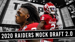 2020 RAIDERS MOCK DRAFT With TRADES  PostFree Agency Edition [upl. by Lily]