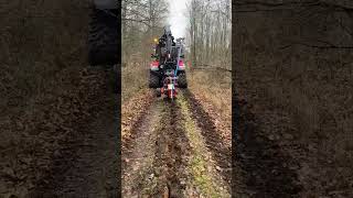 Kabelpflug entlang im Waldweg [upl. by Holloway844]