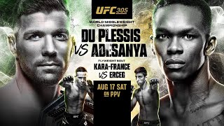 UFC 305 Du Plessis vs Adesanya LIVE [upl. by Abbub690]