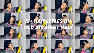 15 Hairstyles For Straight Natural Hair  EASY BACK TO SCHOOL HAIRSTYLES [upl. by Vasquez244]