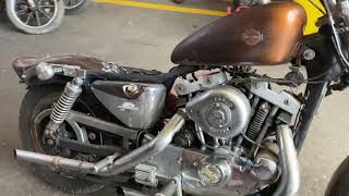 1983 Harley Davidson 1000cc Ironhead Sportster XLX Running Project Ref1407 [upl. by Meedan]