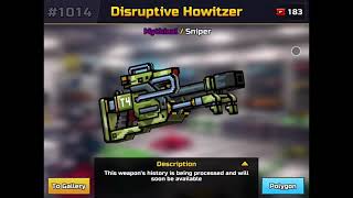 Disruptive Howitzer is op Pixel gun 3d Gameplay [upl. by Dry303]