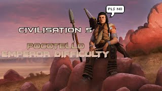 Civilisation 5  Attempt 2 Emperor Difficulty  Pocotello Part 4 [upl. by Suivart851]