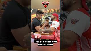 Indias top Armwrestler Harman Mann crowned Champion of Champions shorts armwrestling viralshorts [upl. by Lleroj]