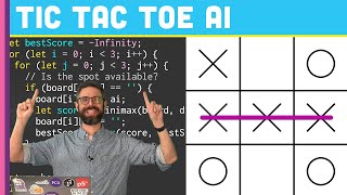 Minimax Algorithm for Tic Tac Toe Coding Challenge 154 [upl. by Adlesirhc]