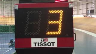 UCI Velodrome Starting Gate Countdown Clock [upl. by Yro]