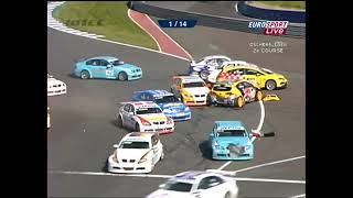 Oschersleben 2008 WTCC Race 2 Start AI Upscaled [upl. by Netsrik682]