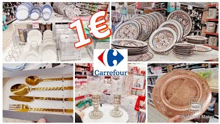 CARREFOUR RAMADAN VAISSELLE TENDANCE A PARTIR DE 1€ 😱1er AVRIL 2022 [upl. by Aikemet]