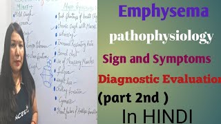 Emphysema  part 2nd  in Hindi Pathophysiology Sign and Symptoms Diagnostic Evaluation nursing [upl. by Baerl]