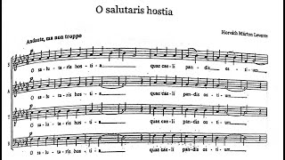 Márton Levente Horváth  O Salutaris Hostia for a cappella choir with score [upl. by Nemsaj774]