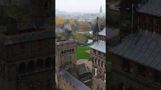 Cardiff castle drone footage [upl. by Bullivant]