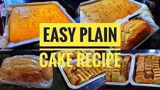 সহজ বেকারি স্টাইলে প্লেইন কেকEasy Bakery Style Plain Cake [upl. by Nwonknu]