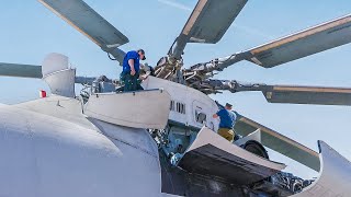 Crazy Process of Starting the World’s Biggest Helicopter Ever Produced [upl. by Aleel42]