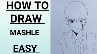 How to draw Mashle step by step  Mashle kaise banaye  Easy Mashle  👻👻 [upl. by Nettle]