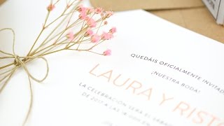 LAS INVITACIONES DE NUESTRA BODA TOELRRATO [upl. by Josie]