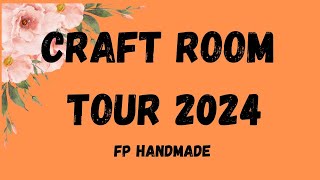 Craft Room Tour  Craft RoomHome OfficeWork Space [upl. by Seroled666]