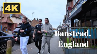 Banstead Surrey England  4K Walk [upl. by Naj856]