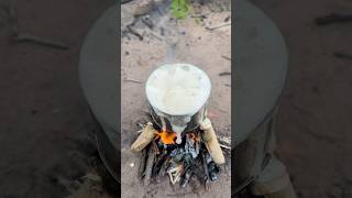 Survival Skills How to wash hands to save soap in forest camping outdoor bushcraft lifehacks [upl. by Wilbur499]