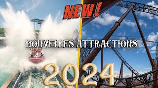 LES NOUVELLES ATTRACTIONS EN 2024 Disneyland Paris Astérix Europa Park [upl. by Blanka878]