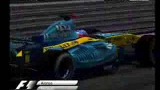 Formula one 05 monaco crash 4 [upl. by Tewell]