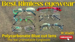 Best Rimless Frame for Men  Rimless glasses design chasmawala786 [upl. by Htebazile]