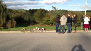 People gather in memory of teens in Sunday mornings fatal crash on Impounding Dam Road West Manhei [upl. by Servais]