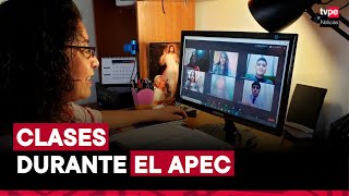 ¿Cómo serán las clases virtuales durante el APEC 2024 en Lima y Callao [upl. by Eilsil]