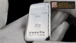 500g Umicore Cast Silver Bar I Buy Now [upl. by Acirej]