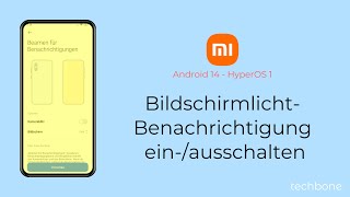 BildschirmlichtBenachrichtigung einschalten oder ausschalten  Xiaomi Android 14  HyperOS 1 [upl. by Aciraa]