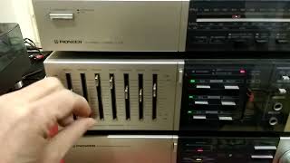 PIONEER AMPLIFICATORE AX5 PROCESSORE AUDIO CAX7 SINTONIZZATORE FX3L [upl. by Yekcin]