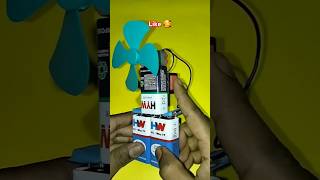 How to make dc motor with fan  9 volt battery se mini fan kaise banaen  Science Project shorts [upl. by Christoper]