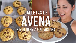 Galletas de Avena Saludables SIN HARINA LIBRE DE GLÚTEN Y SIN LACTOSA  Michela Perleche [upl. by Ttennaej]