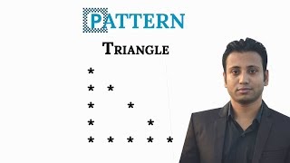 C programming Bangla Tutorial 5159  Pattern  part18 Triangle shape [upl. by Medardas]